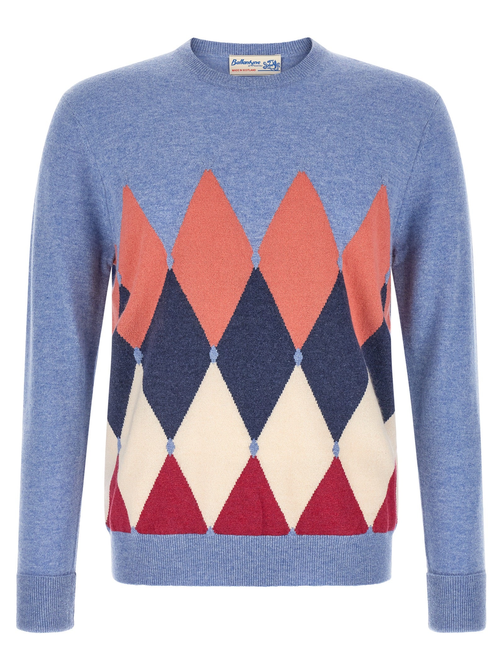 Ballantyne Blauer Kaschmir-Cardigan