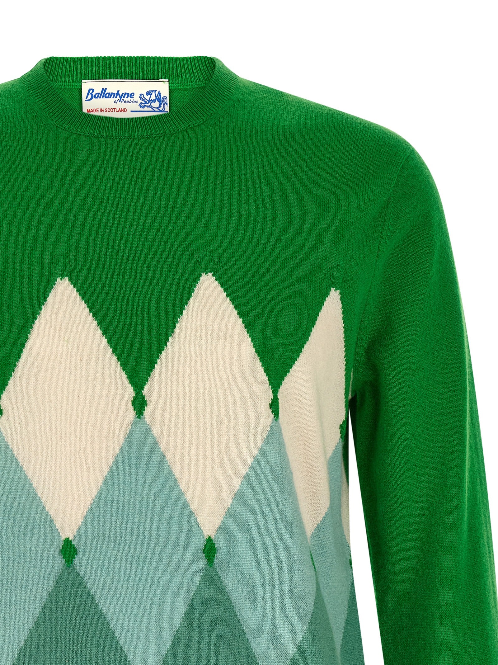 Ballantyne Zweifarbige Kaschmir-Strickjacke