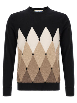 Ballantyne Schwarzer Kaschmir-Cardigan