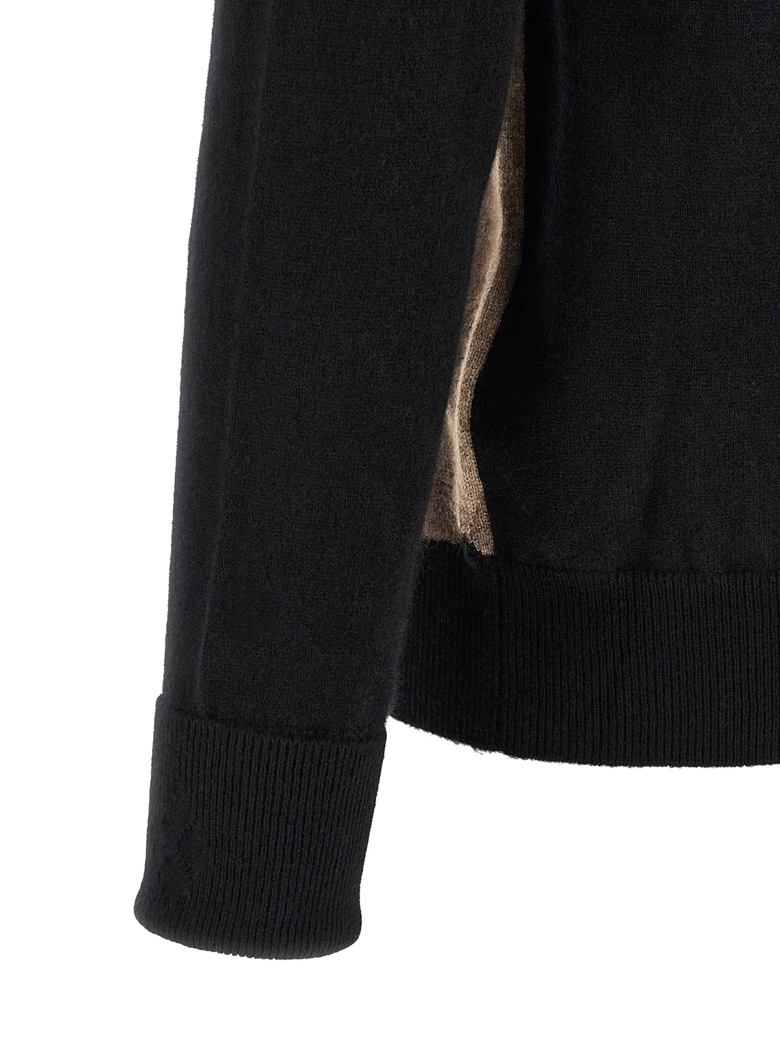 Ballantyne Schwarzer Kaschmir-Cardigan