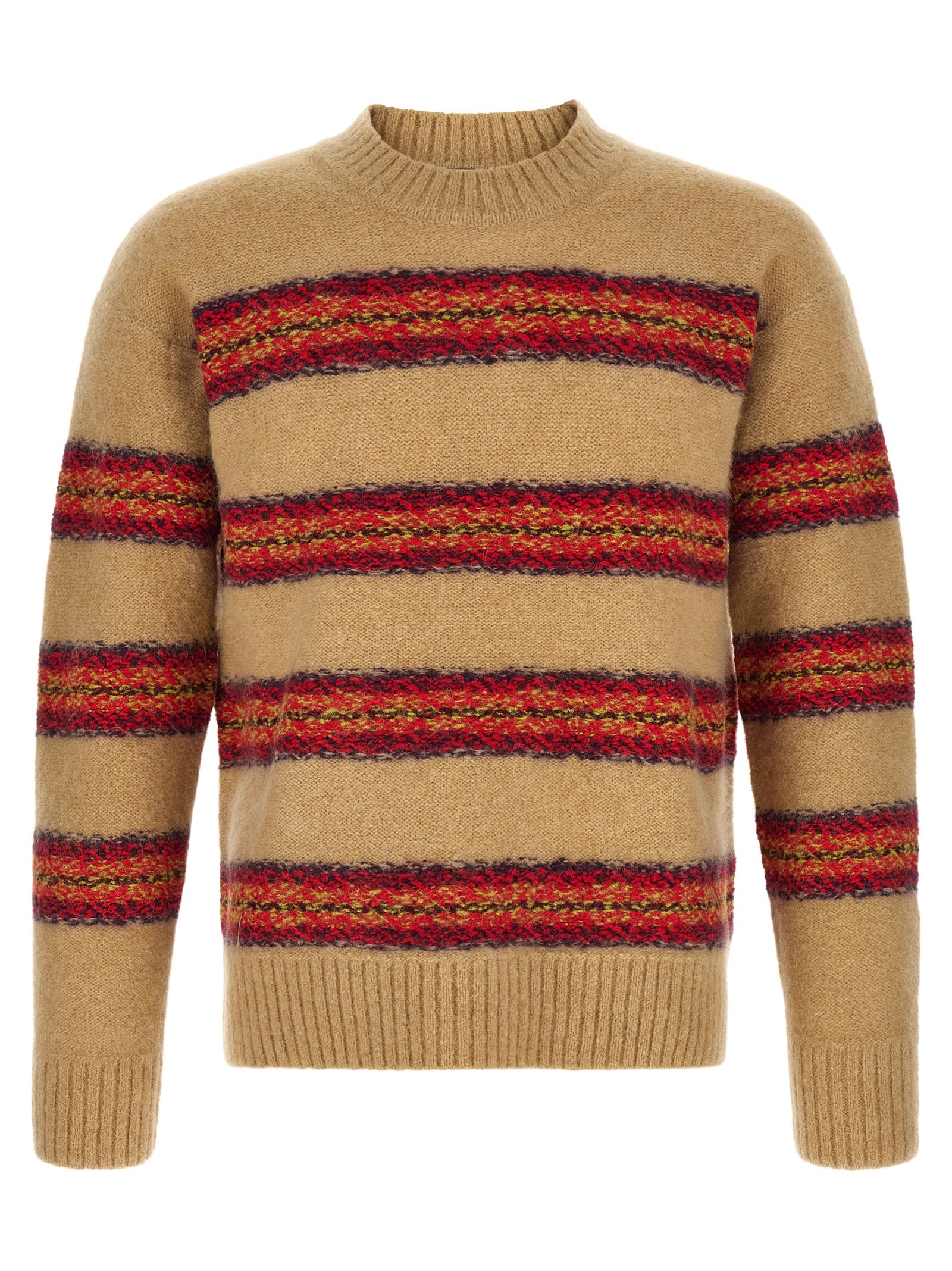 Dries Van Noten Beige Wollstrickjacke