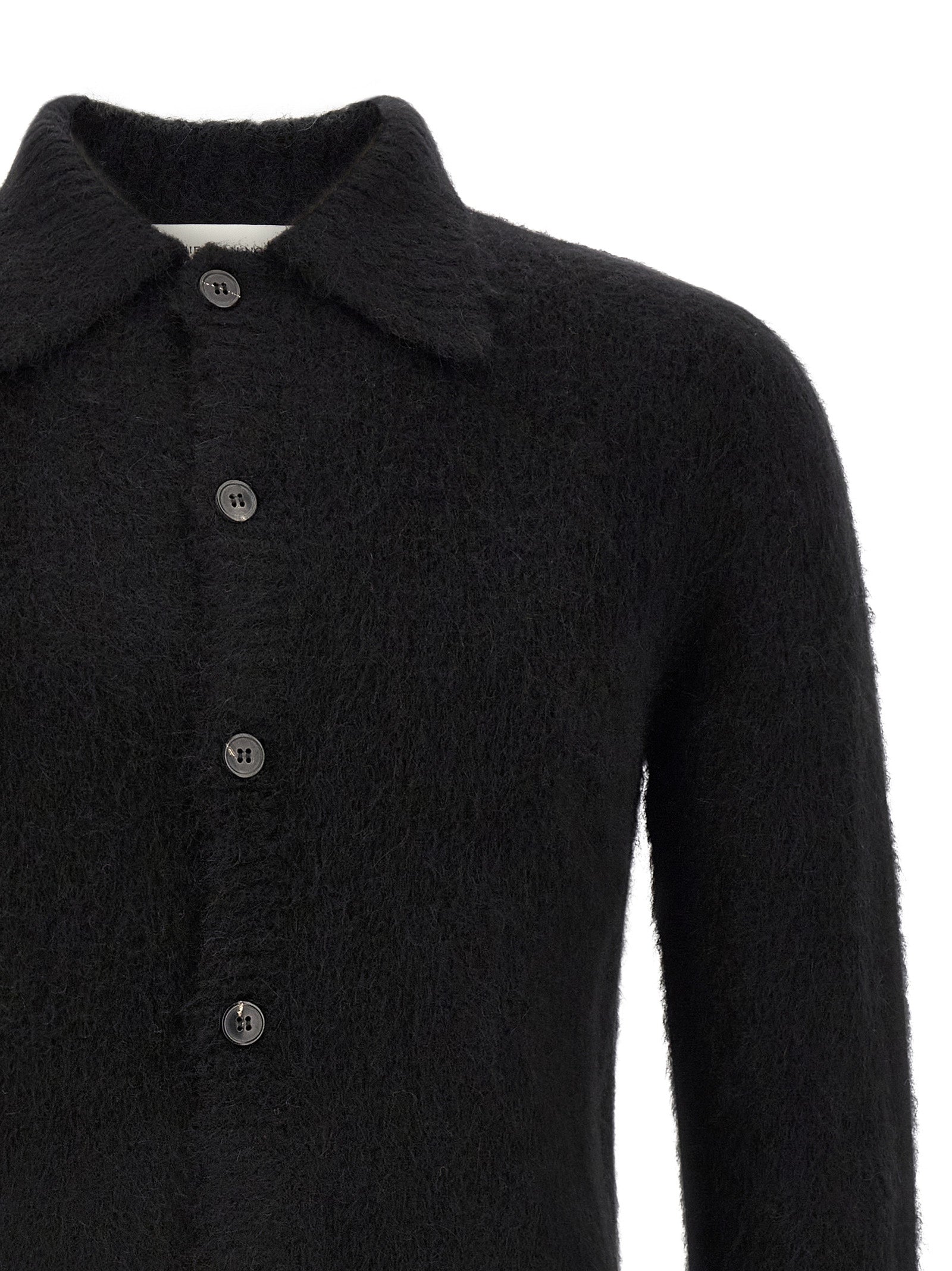 Dries Van Noten Schwarzer Wollcardigan