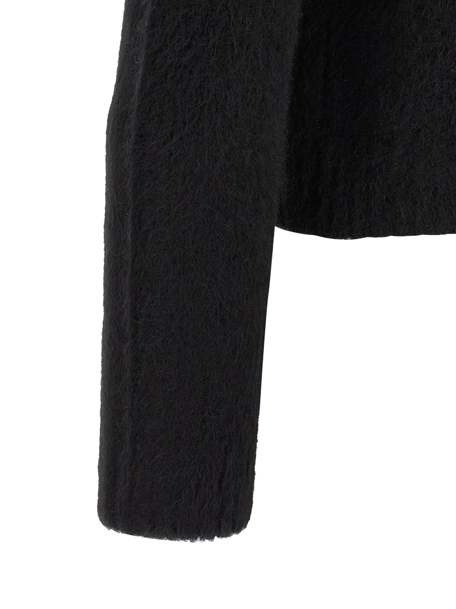 Dries Van Noten Schwarzer Wollcardigan