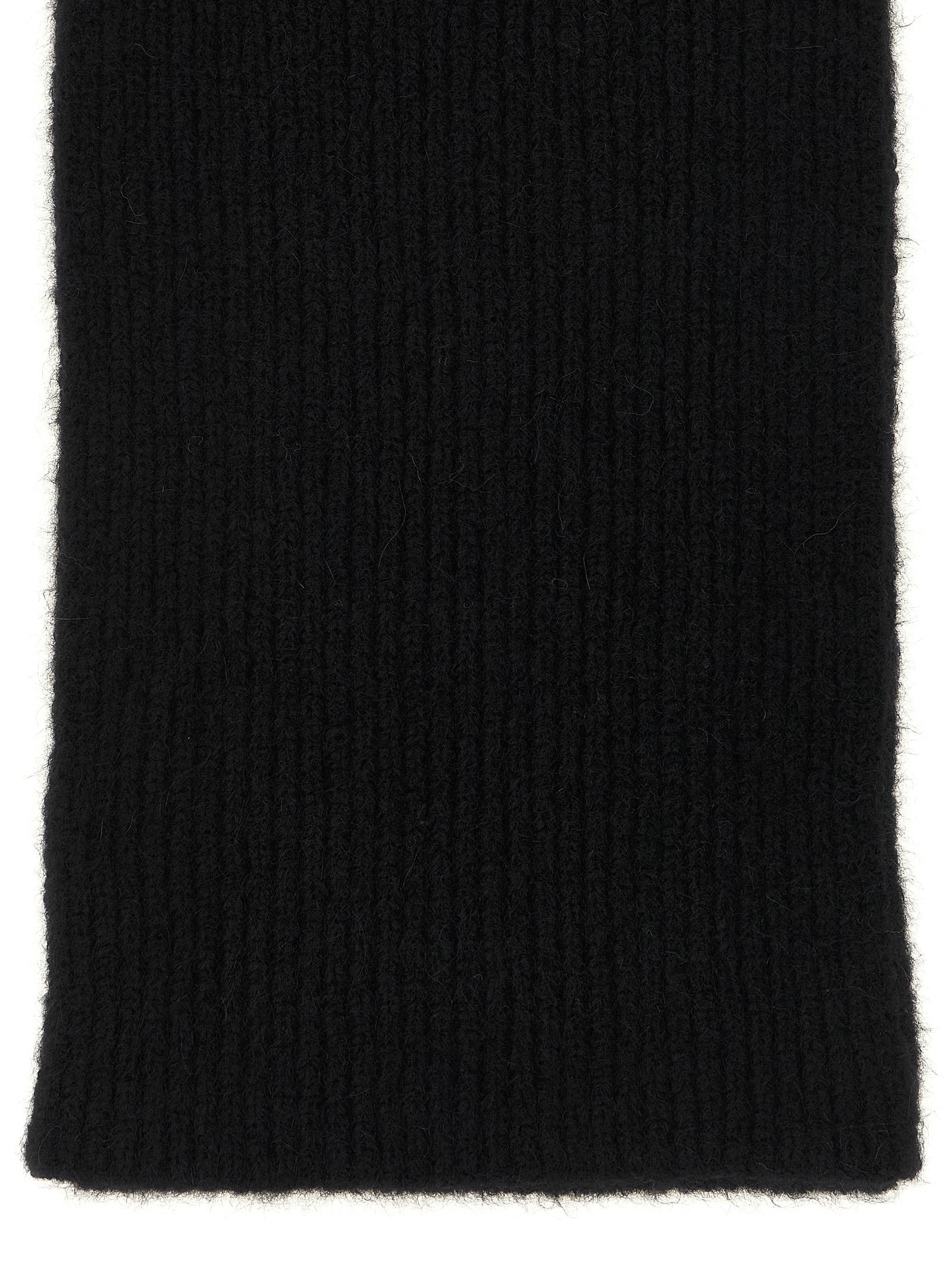 Dries Van Noten Schwarzer Woll-Foulard