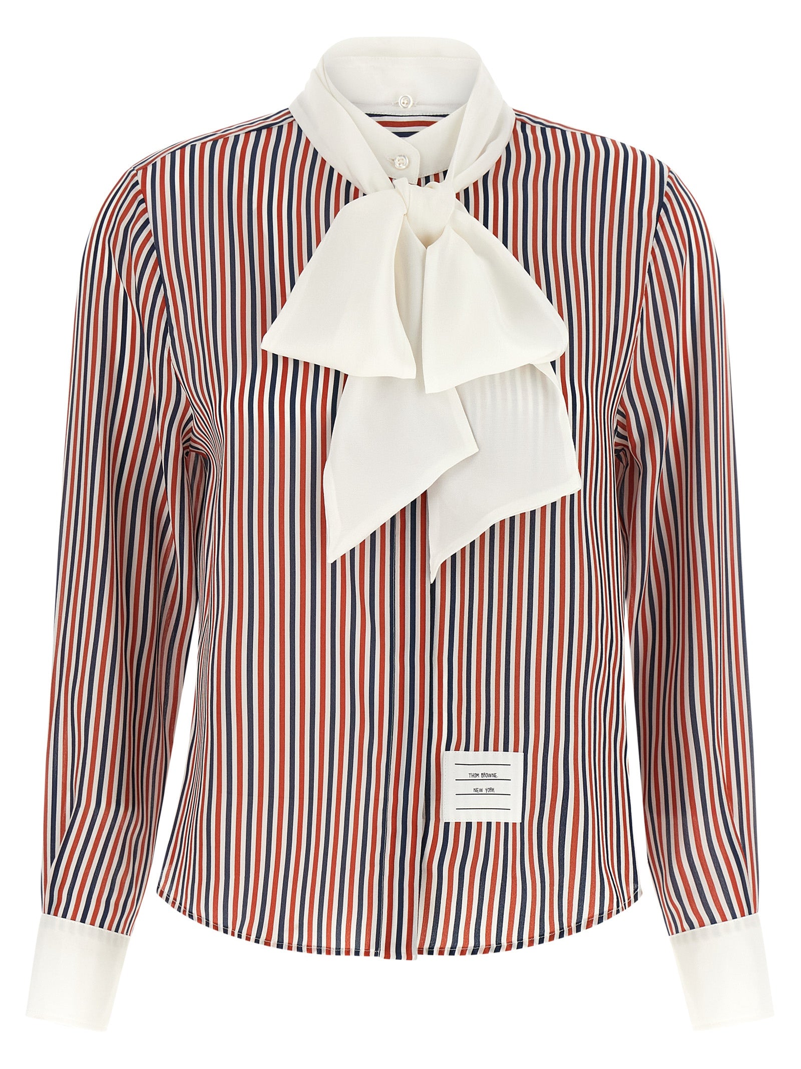 Thom Browne Mehrfarbige Seidenbluse