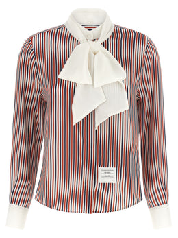 Thom Browne Mehrfarbige Seidenbluse