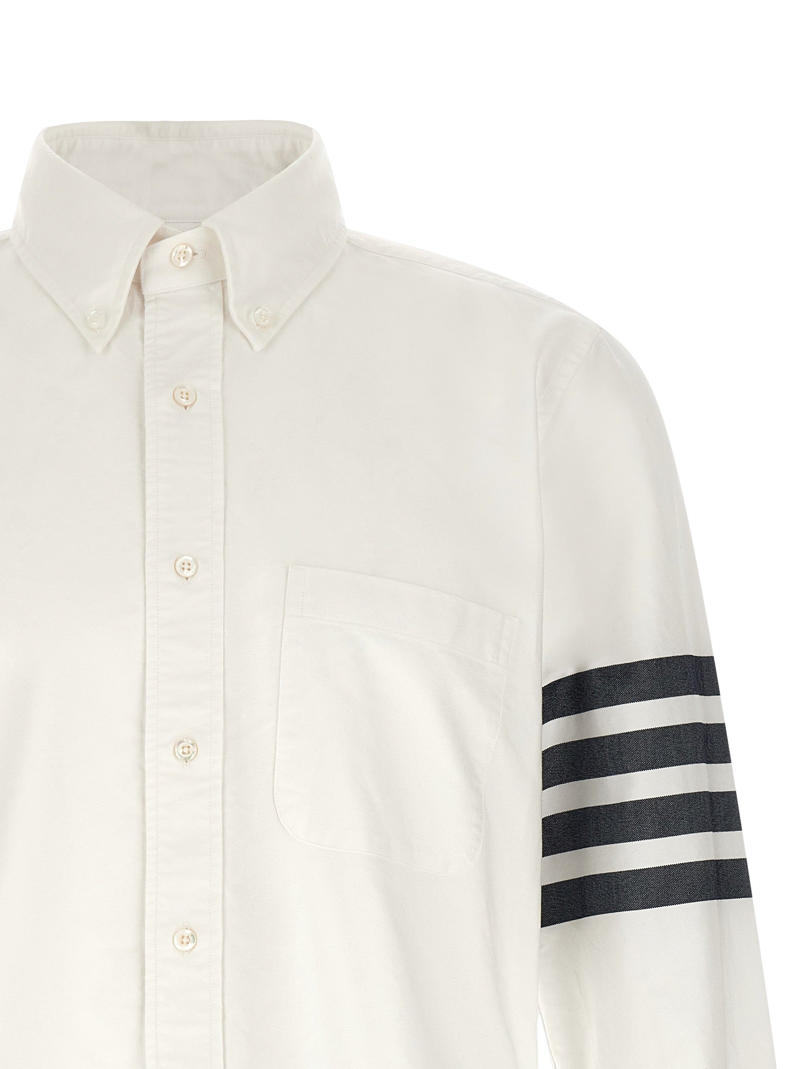 Thom Browne Weiße Baumwollbluse