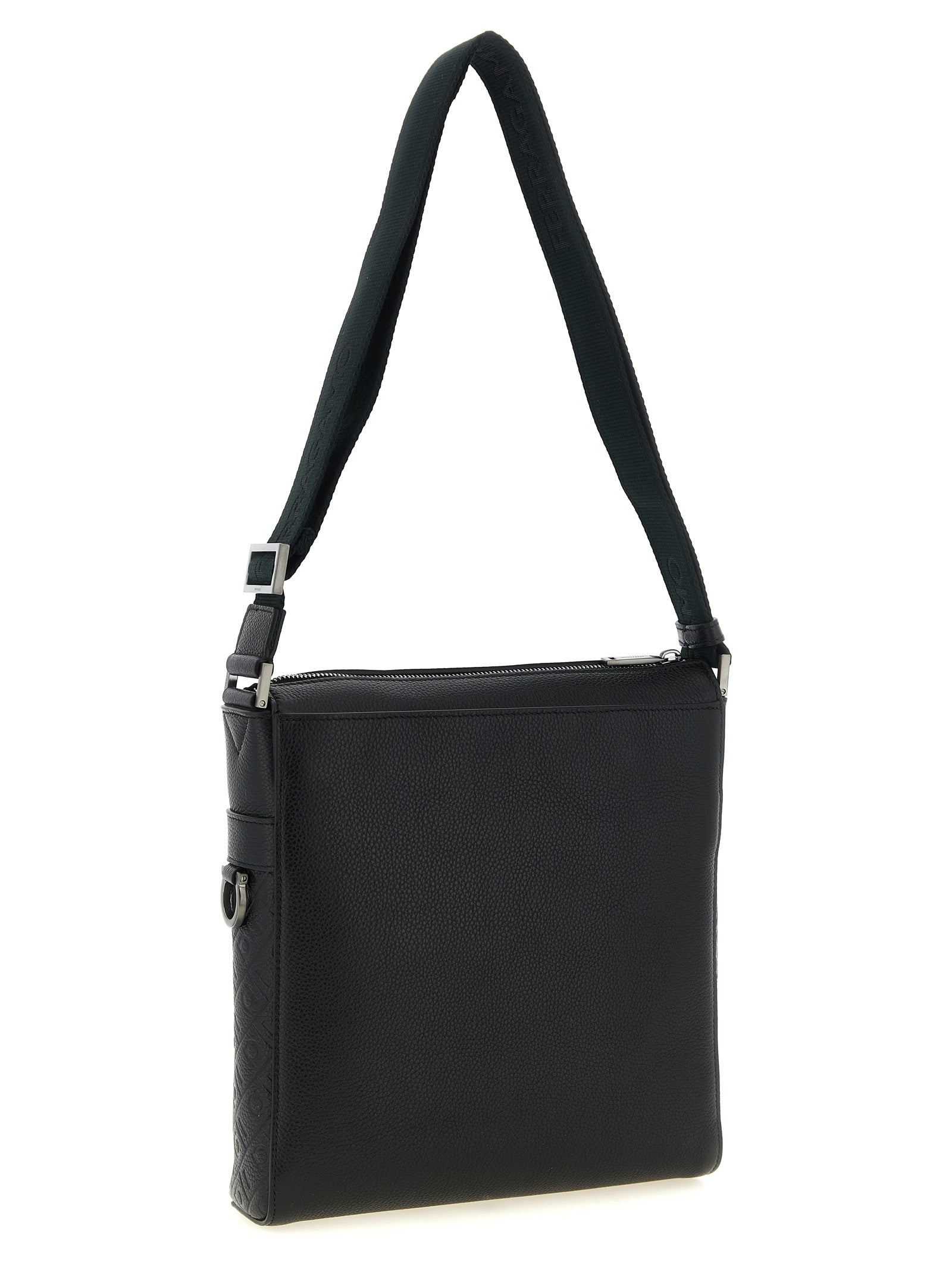 Ferragamo Schwarze Kalbsleder-Umhängetasche