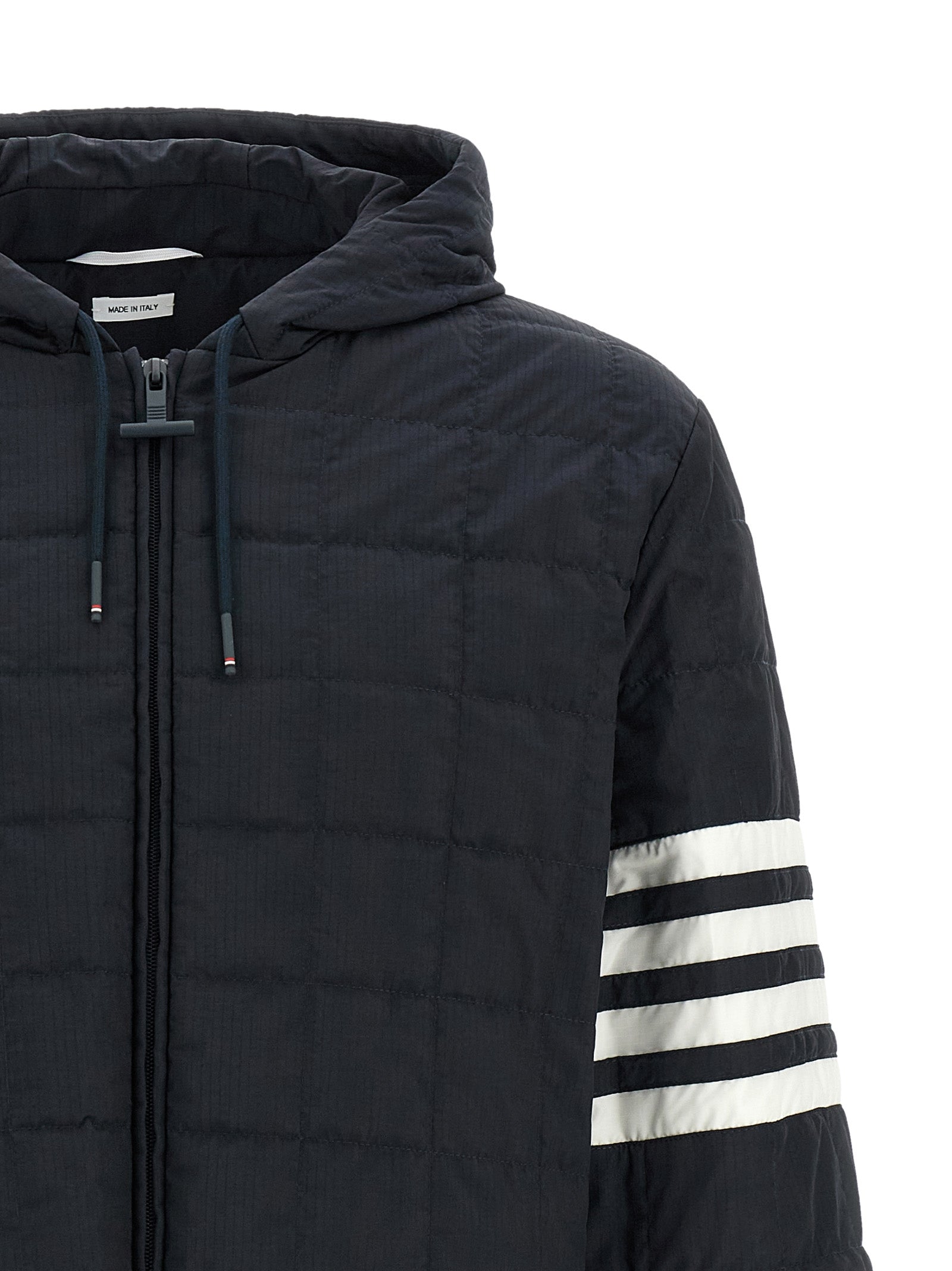 Thom Browne Blaue Shell-Jacke aus Polyamid