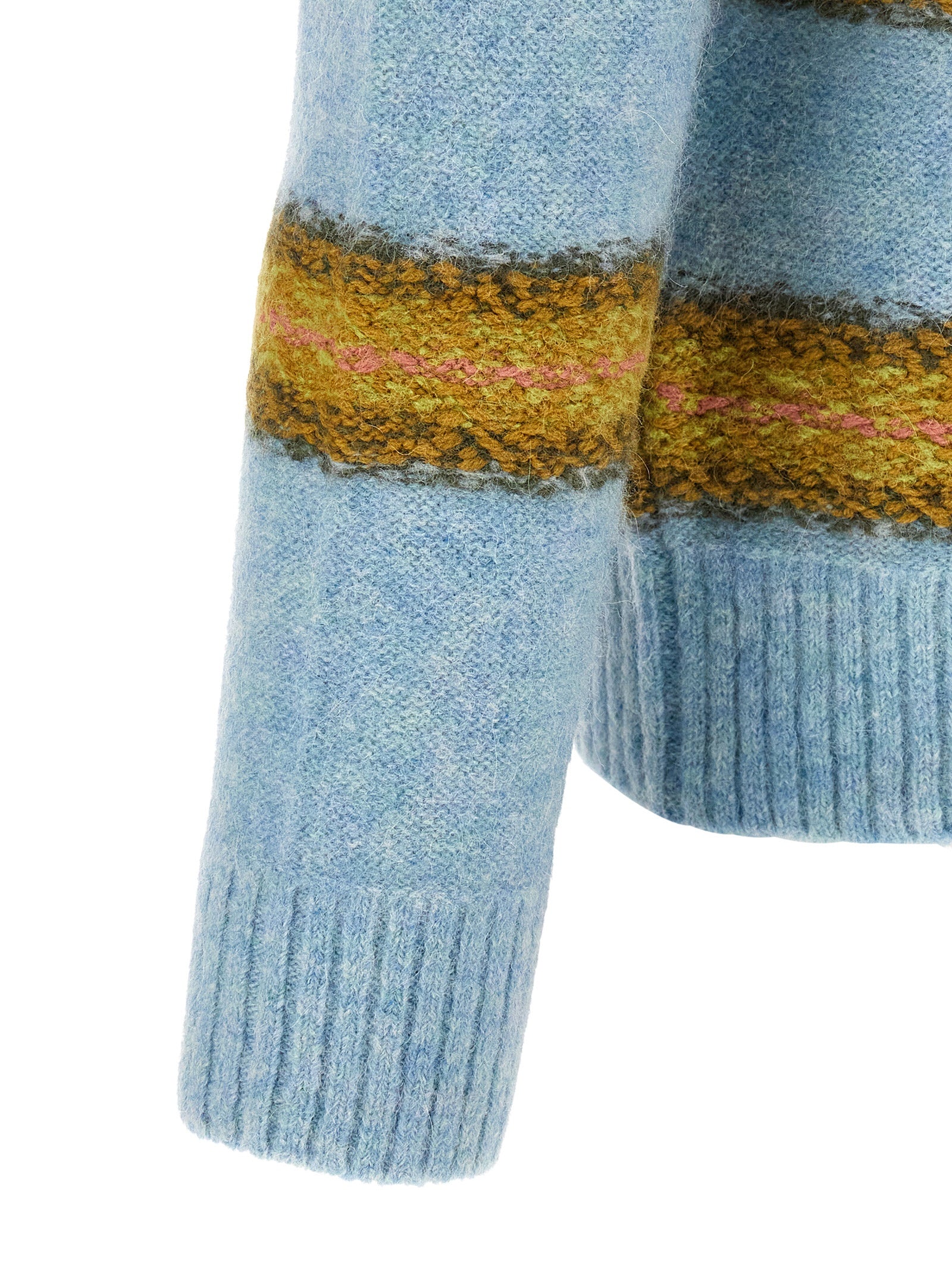 Dries Van Noten Blauer Wollcardigan