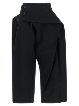 Issey Miyake Schwarze Freizeithose aus Polyester