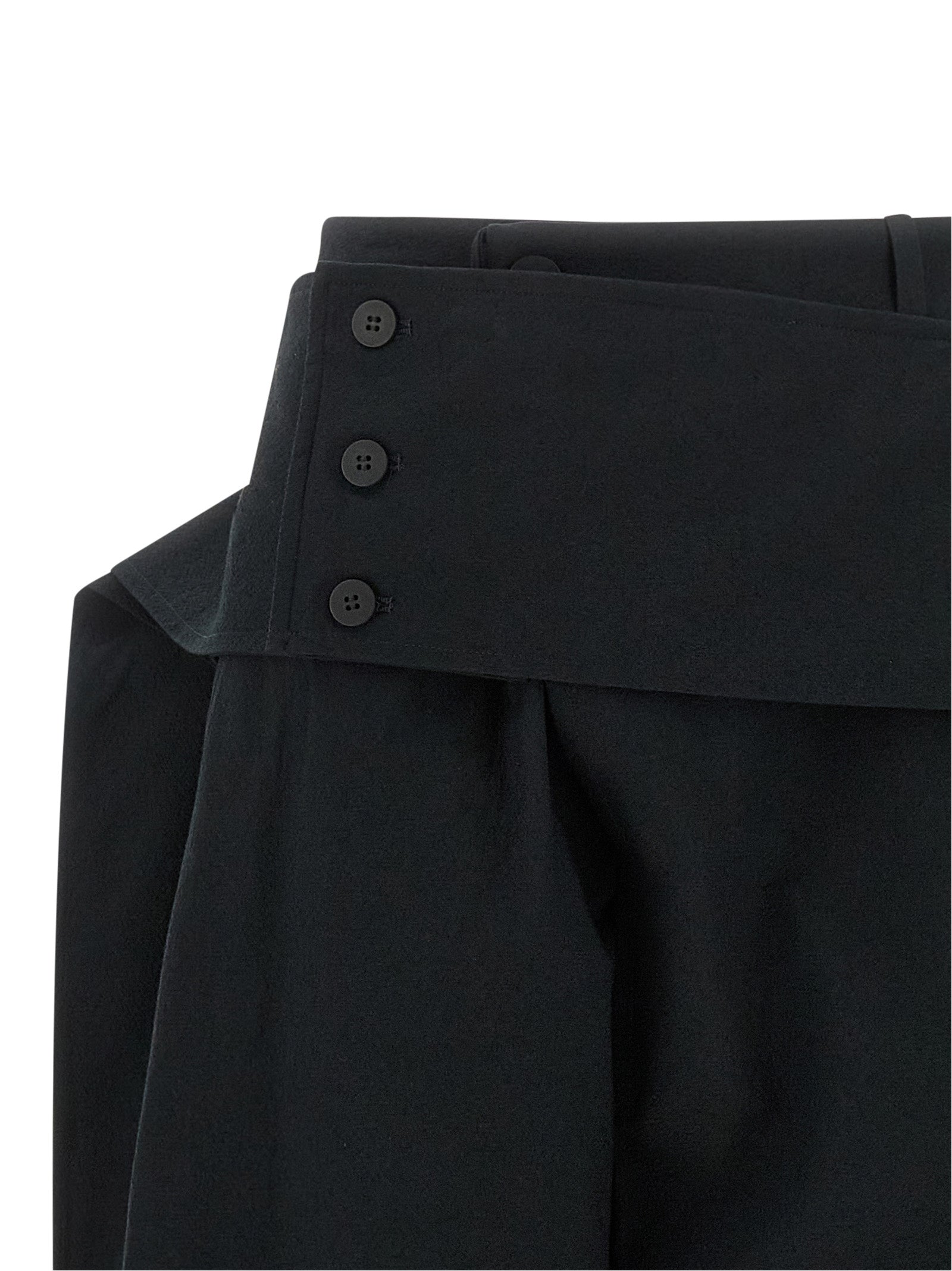 Issey Miyake Schwarze Freizeithose aus Polyester