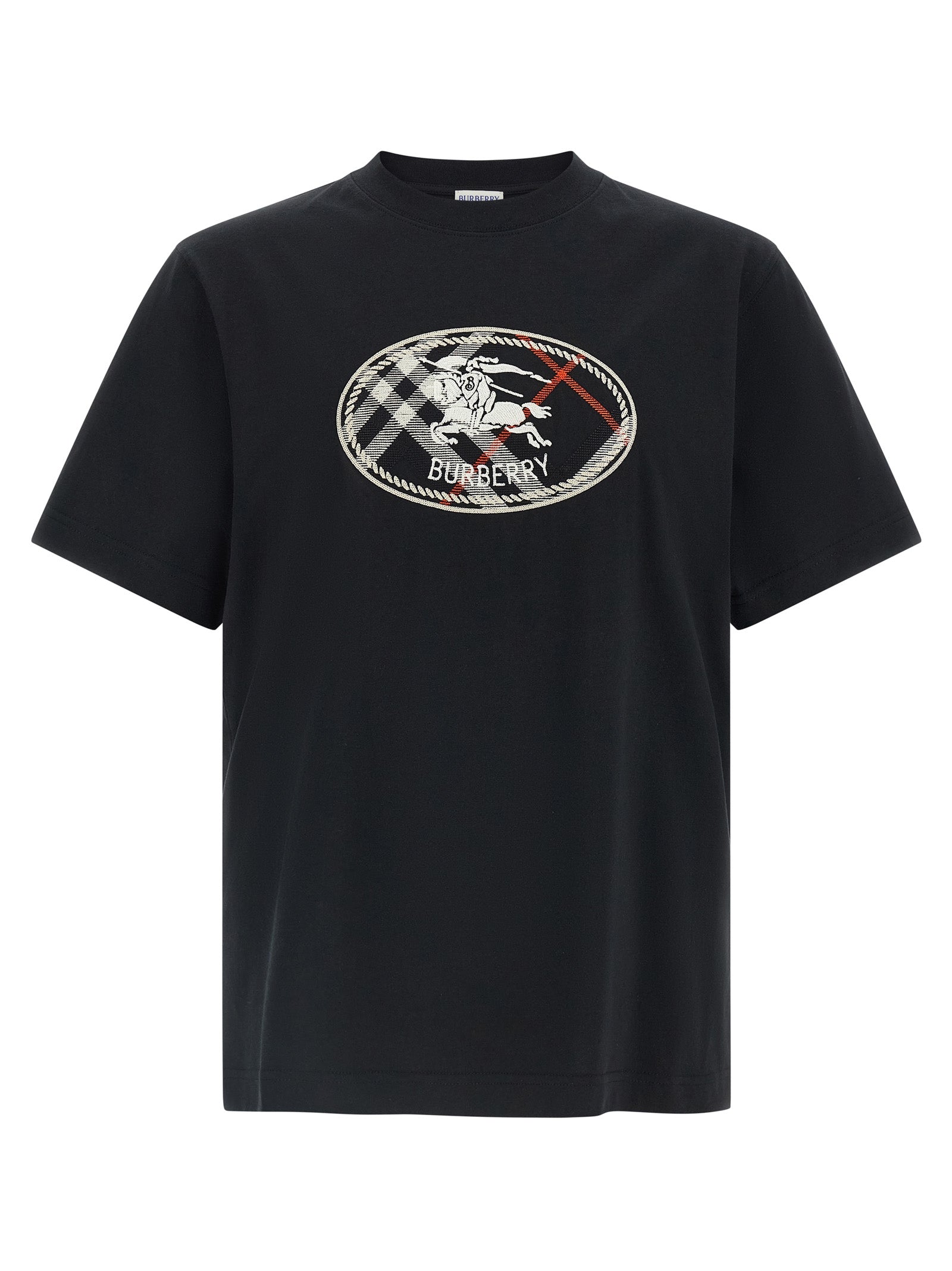 Burberry Schwarzes Baumwoll-T-Shirt