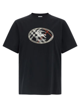 Burberry Schwarzes Baumwoll-T-Shirt