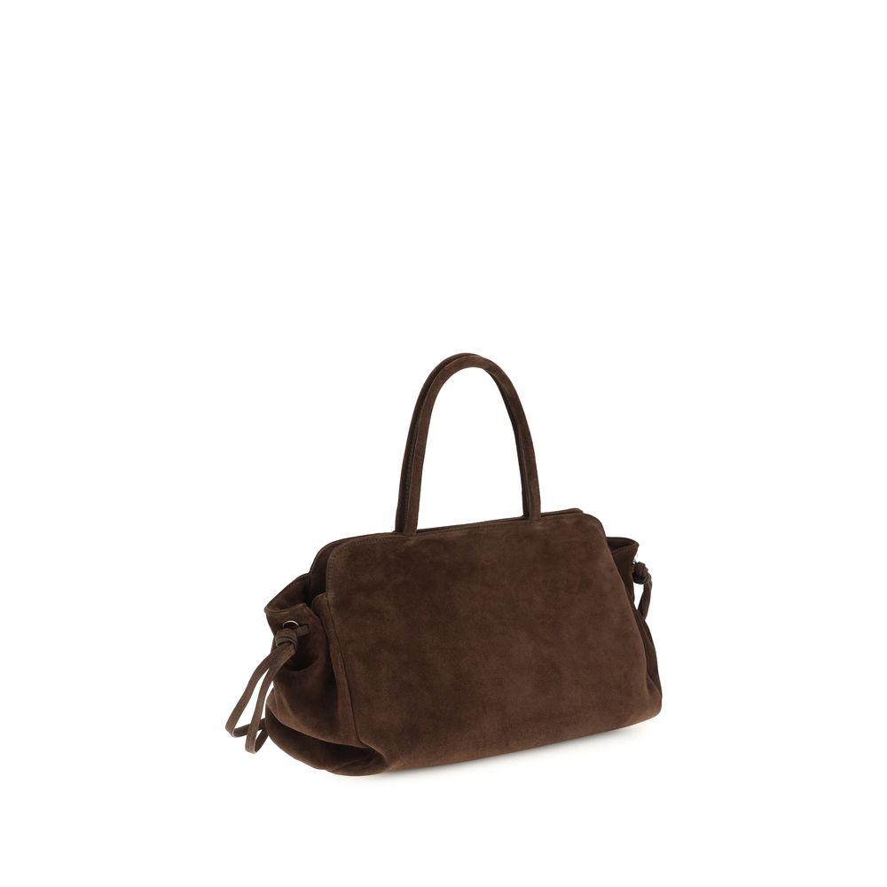 Prada Braune Kalbsleder-Tasche Bos Taurus