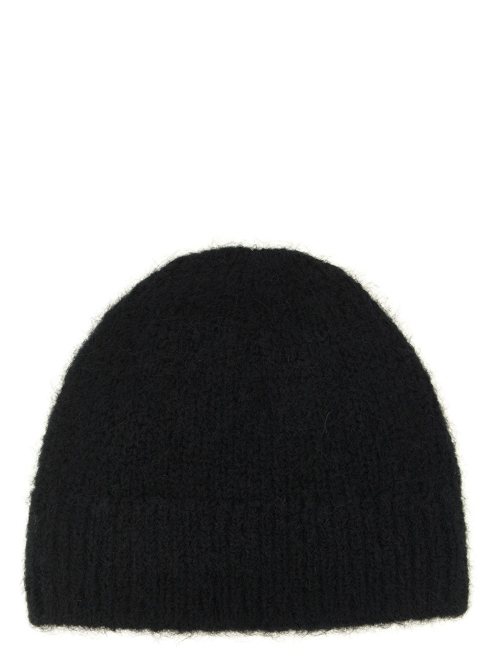 Dries Van Noten Schwarze Wollmütze