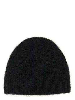 Dries Van Noten Schwarze Wollmütze