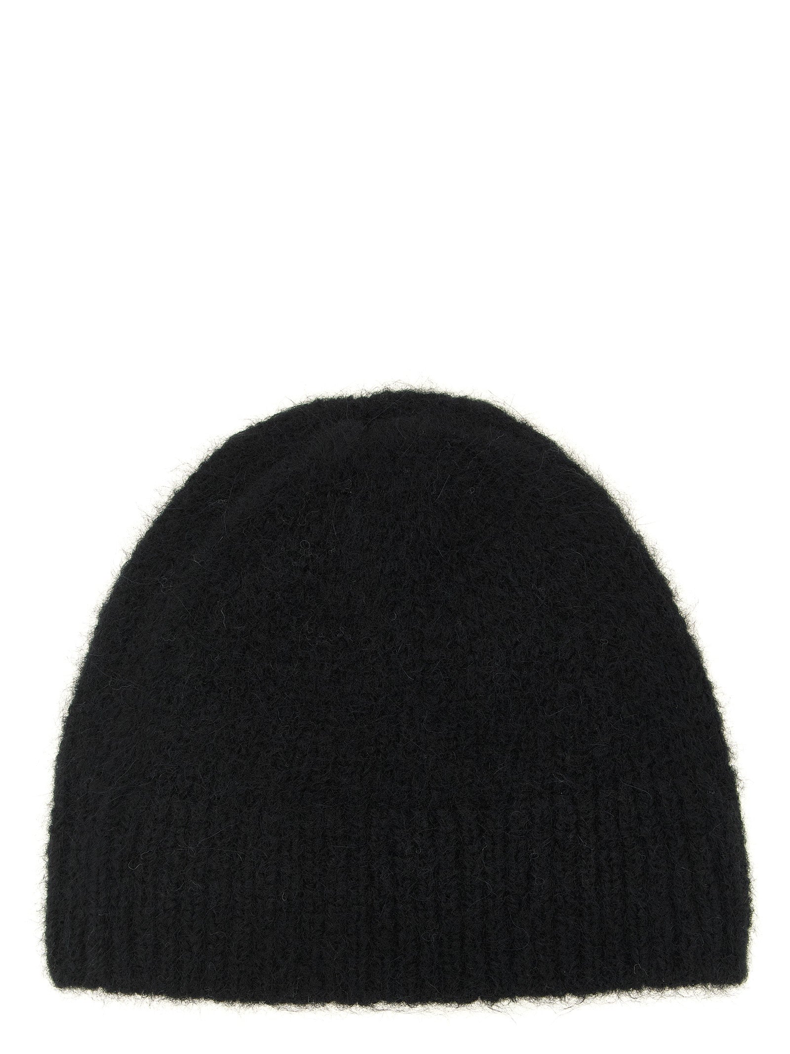 Dries Van Noten Schwarze Wollmütze