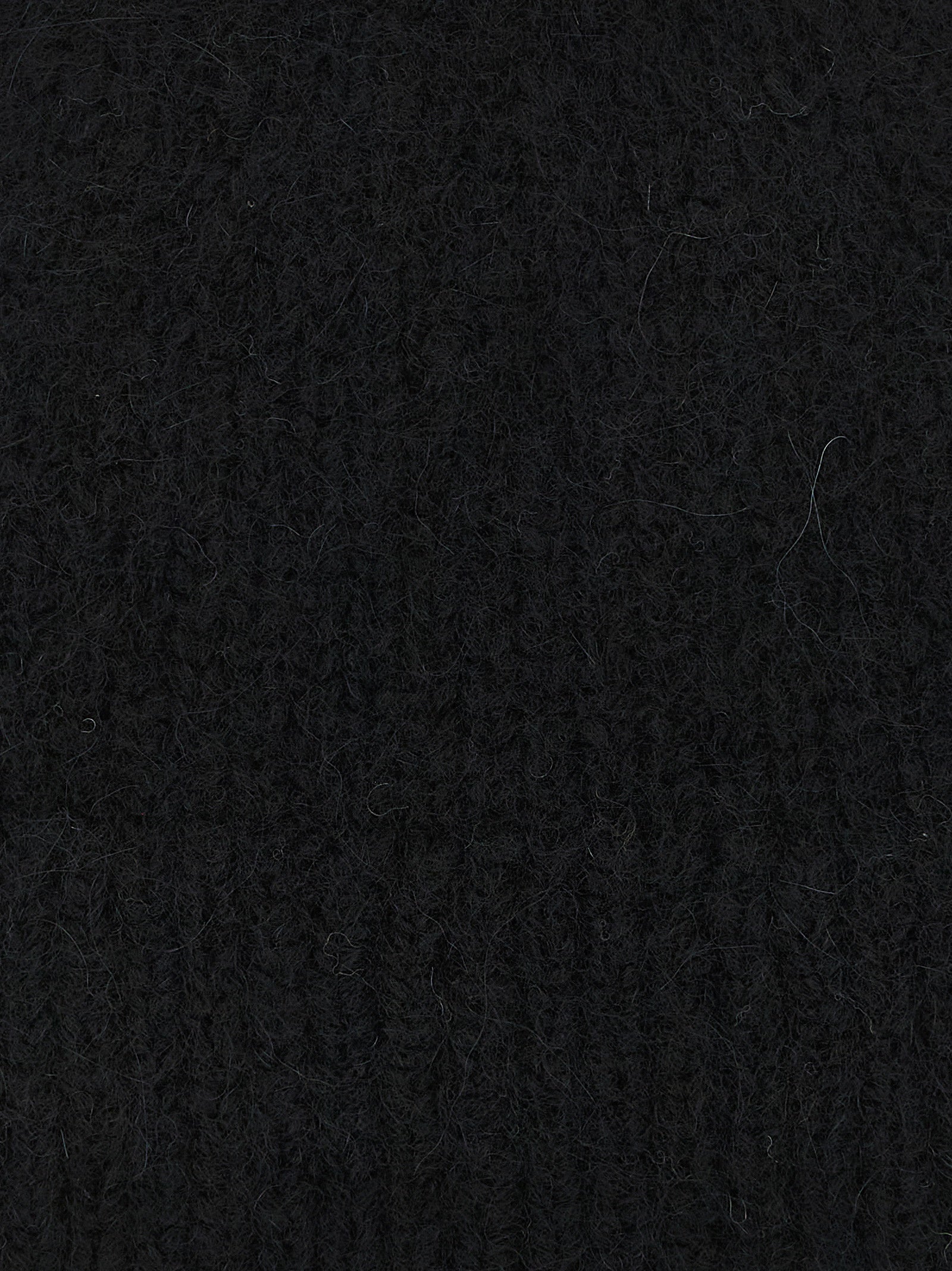 Dries Van Noten Schwarze Wollmütze