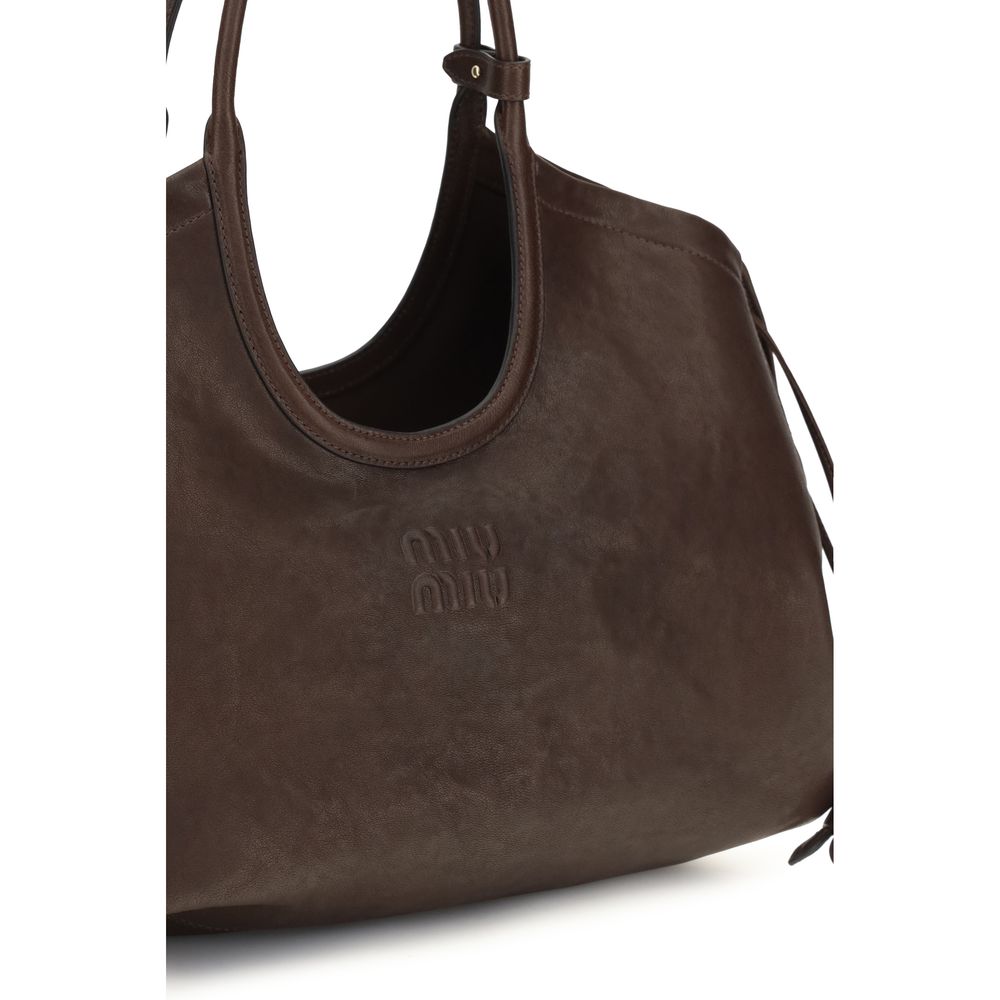 Miu Miu Handtasche aus Lammleder in Braun