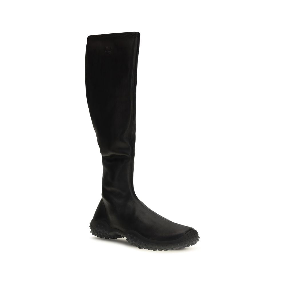 Miu Miu Schwarze Lammleder-Stiefeletten Ovis Aries