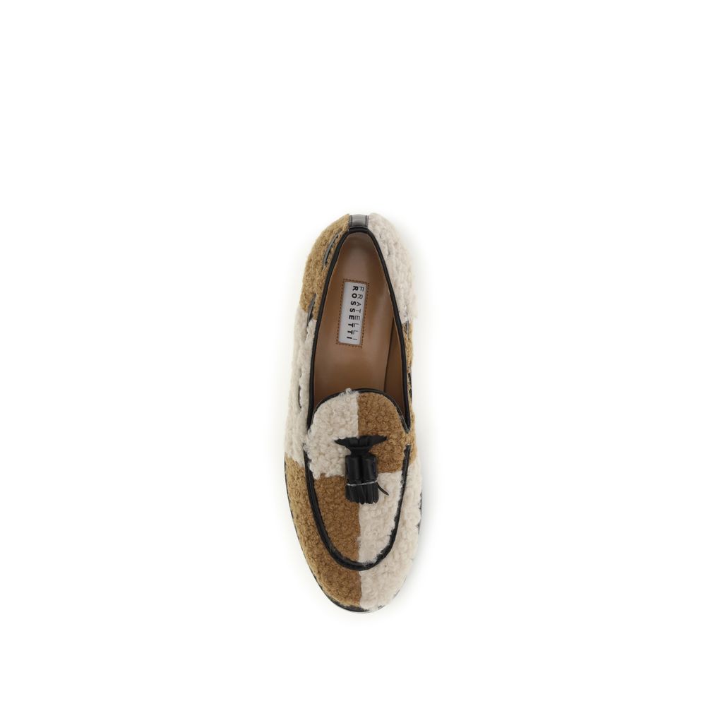Fratelli Rossetti Beige Stoff-Slipper