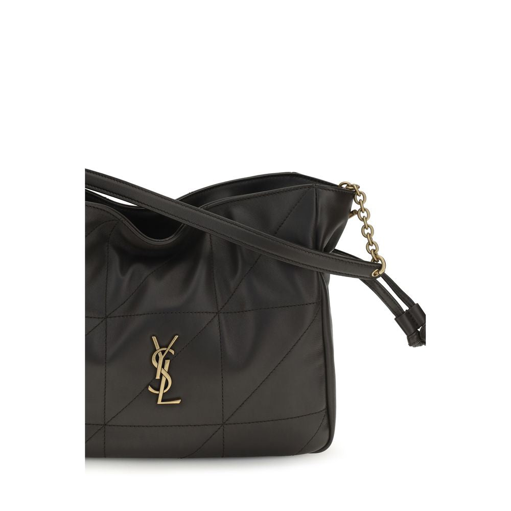 Saint Laurent Schwarze Lammleder-Clutch Ovis Aries