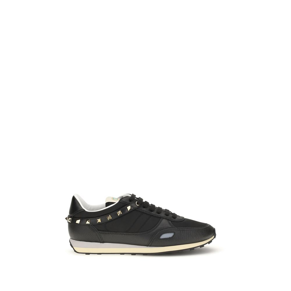 Valentino Garavani Schwarze Bos Taurus Kalbsleder Sneaker