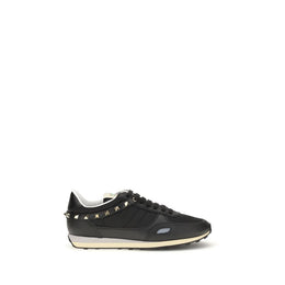 Valentino Garavani Schwarze Bos Taurus Kalbsleder Sneaker