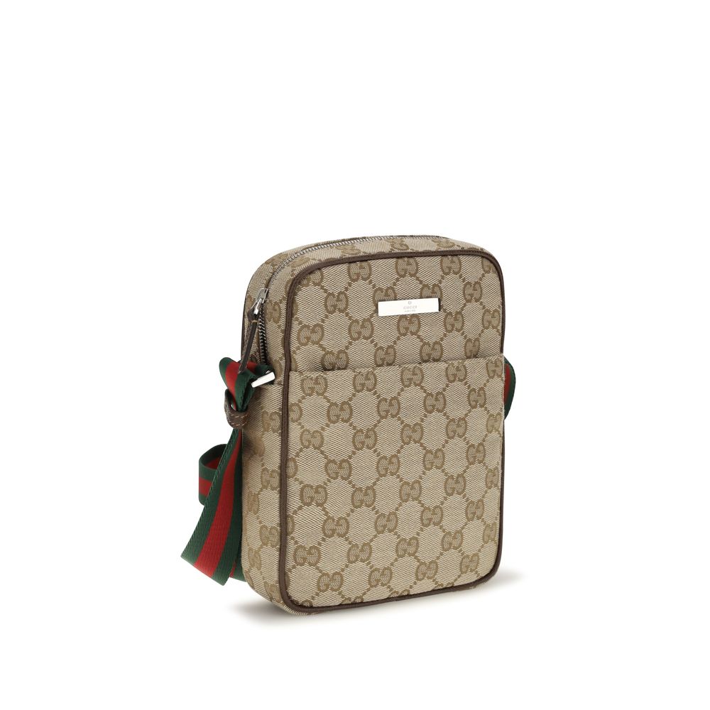Gucci Beige Stoff-Schultertasche