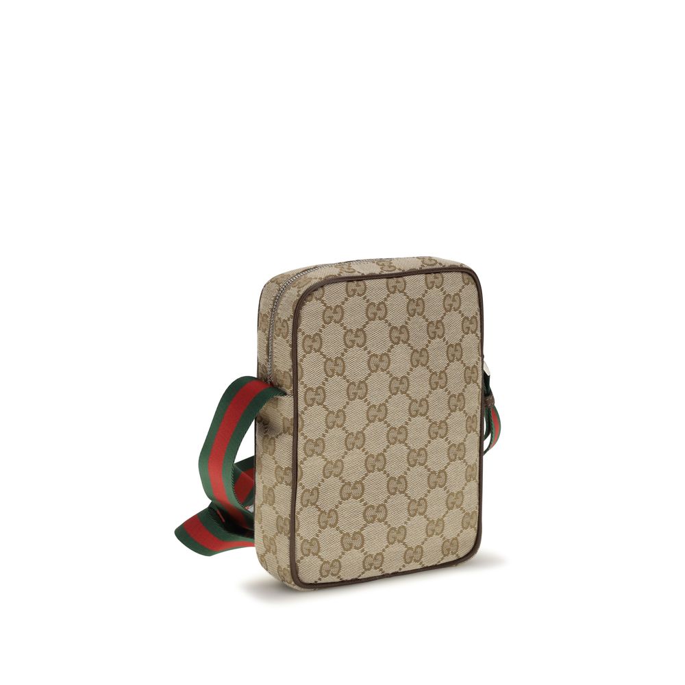 Gucci Beige Stoff-Schultertasche