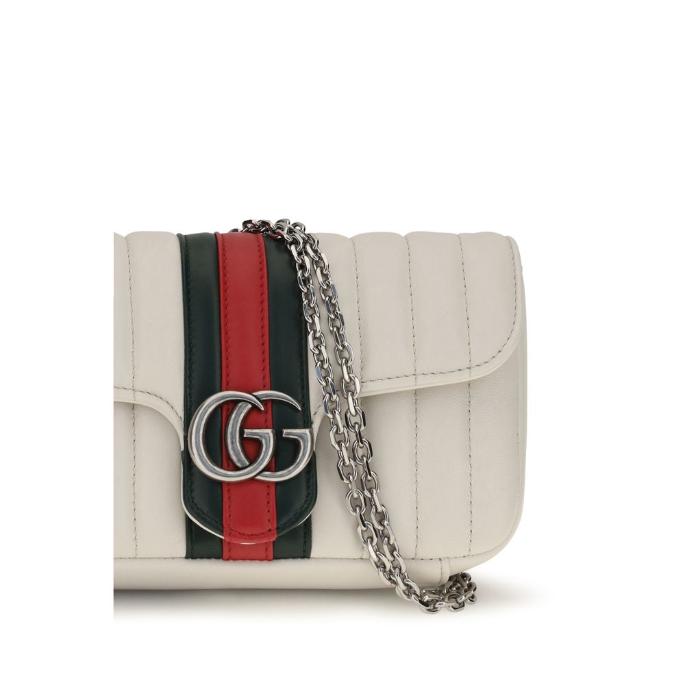 Gucci Weiße Lammleder Schultertasche Ovis Aries