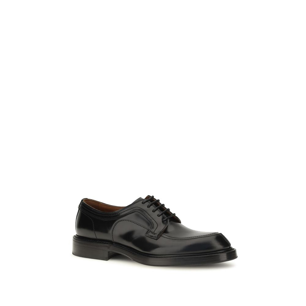 Dolce & Gabbana Schwarze Kalbsleder Bos Taurus Oxfords und Derbys
