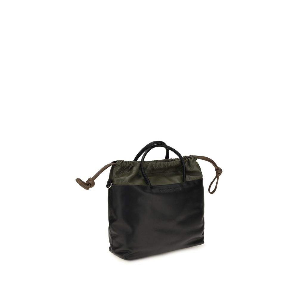 Pierre Hardy Schwarze Lammleder Schultertasche Ovis Aries
