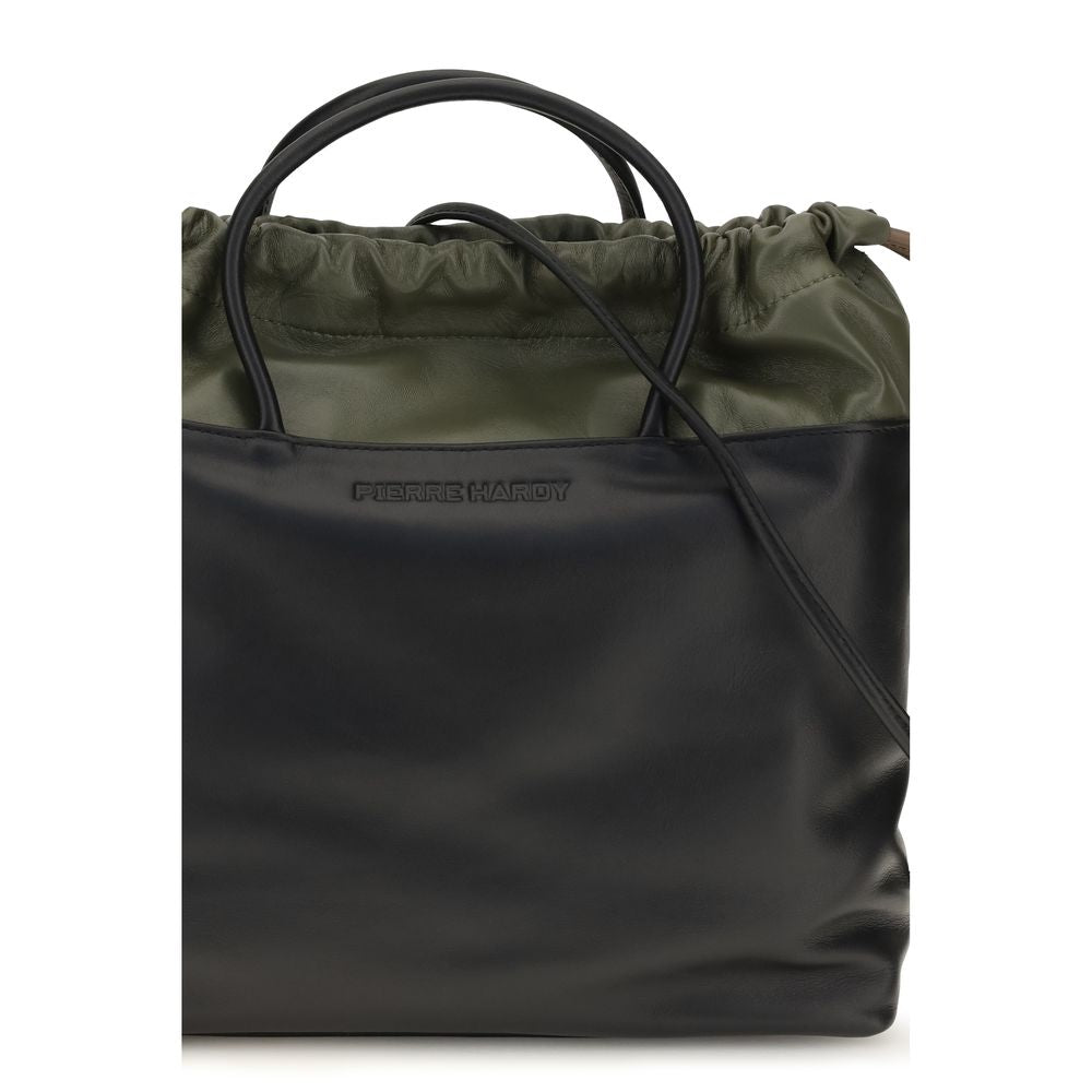 Pierre Hardy Schwarze Lammleder Schultertasche Ovis Aries