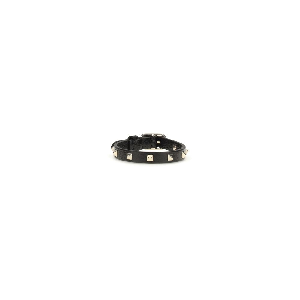 Valentino Garavani Schwarzes Kalbsleder-Armband Bos Taurus