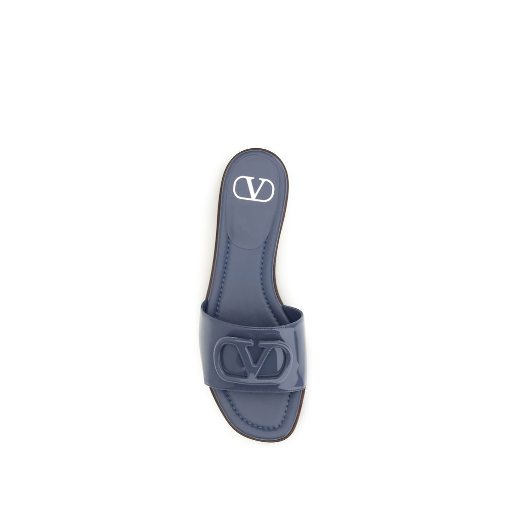 Valentino Garavani Schwarze Sandalen aus Kalbsleder Bos Taurus