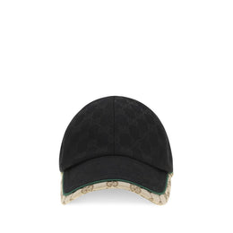 Gucci Schwarze Polyamid-Kappe (Baseball Cap)