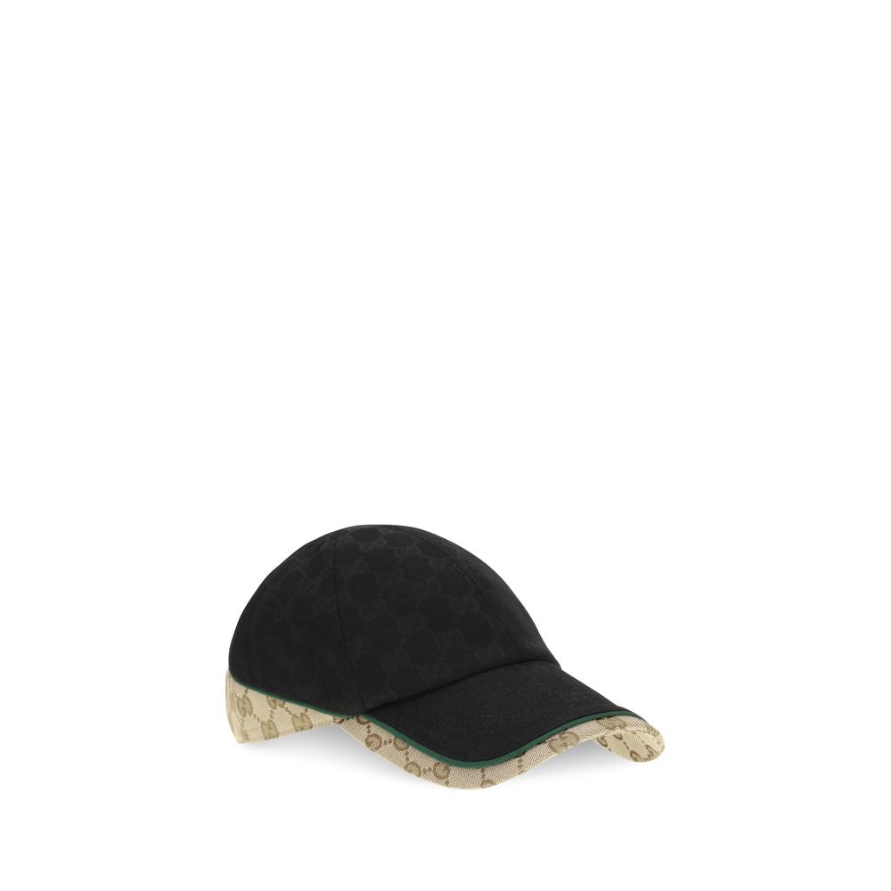 Gucci Schwarze Polyamid-Kappe (Baseball Cap)