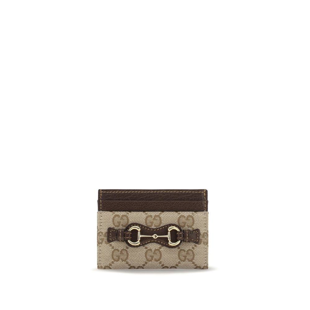 Gucci Braune Geldbörse aus Baumwolle