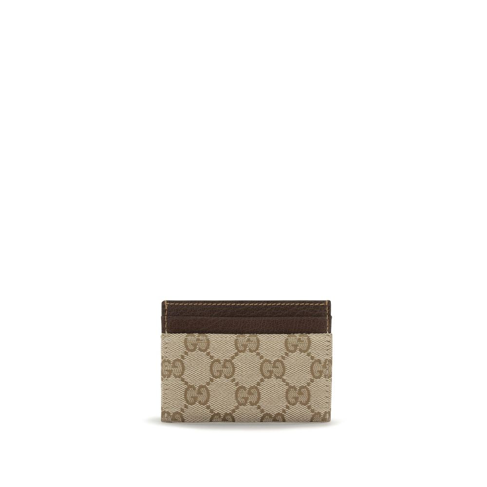 Gucci Braune Geldbörse aus Baumwolle