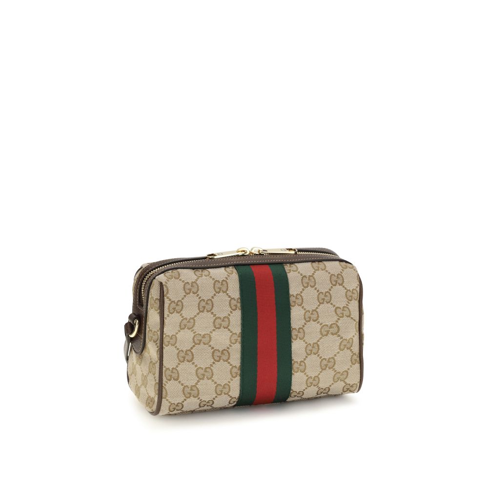 Gucci Beige Stoff-Schultertasche