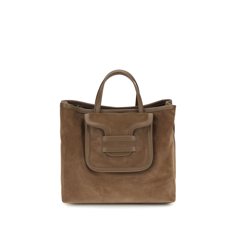 Pierre Hardy Braune Kalbsleder-Tasche Bos Taurus