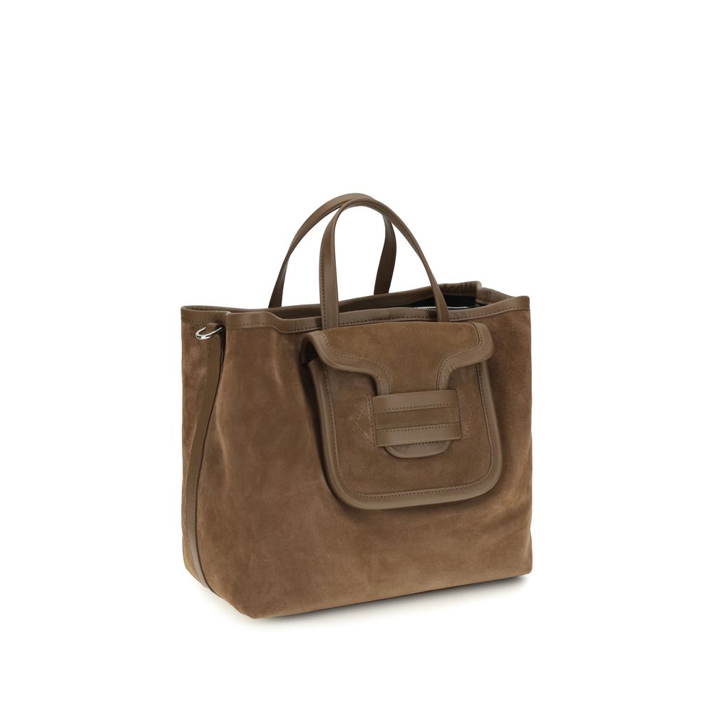 Pierre Hardy Braune Kalbsleder-Tasche Bos Taurus