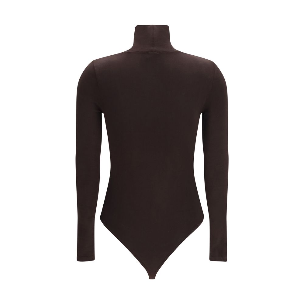 Wolford Bodysuit aus brauner Baumwolle