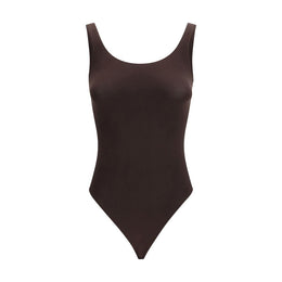 Wolford Bodysuit aus brauner Baumwolle