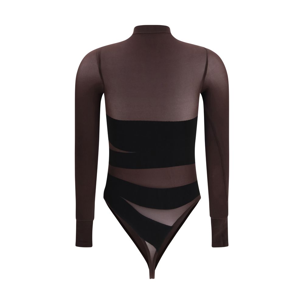 Wolford Brauner Polyamid-Body