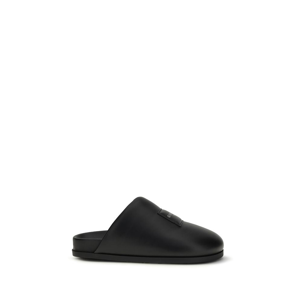 Givenchy Schwarze Bos Taurus Kalbsleder-Mules