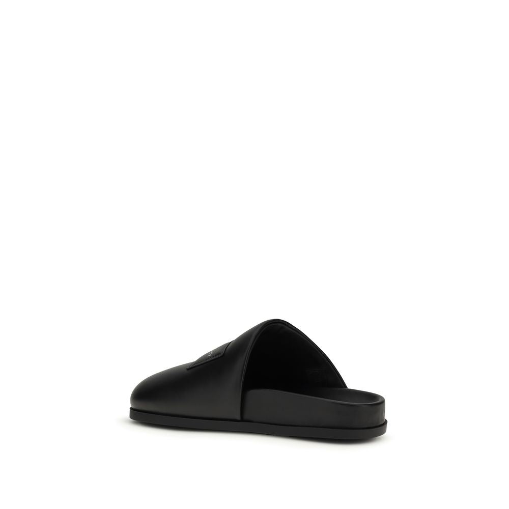Givenchy Schwarze Bos Taurus Kalbsleder-Mules