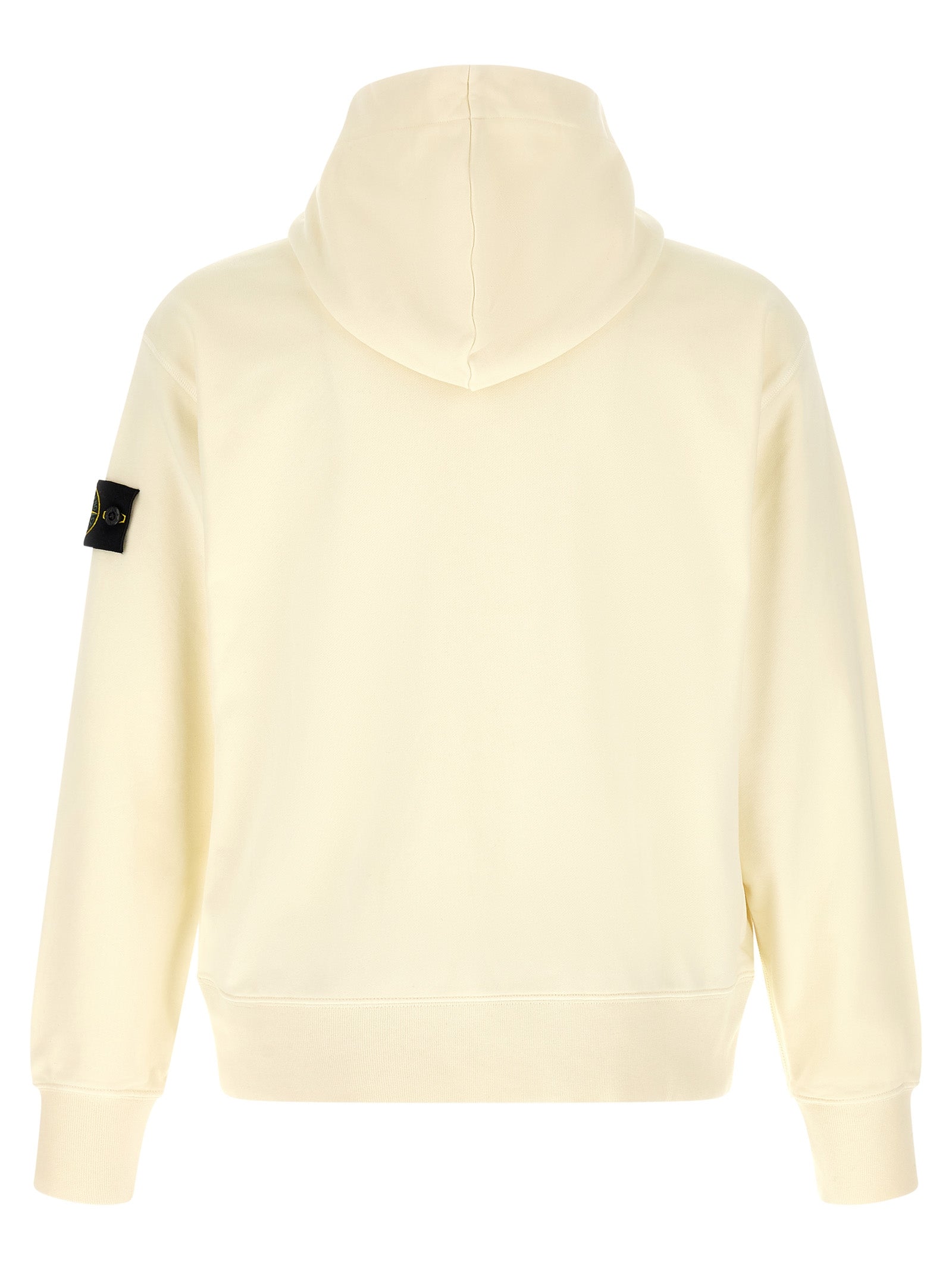 Stone Island Weißes Baumwoll-Sweatshirt